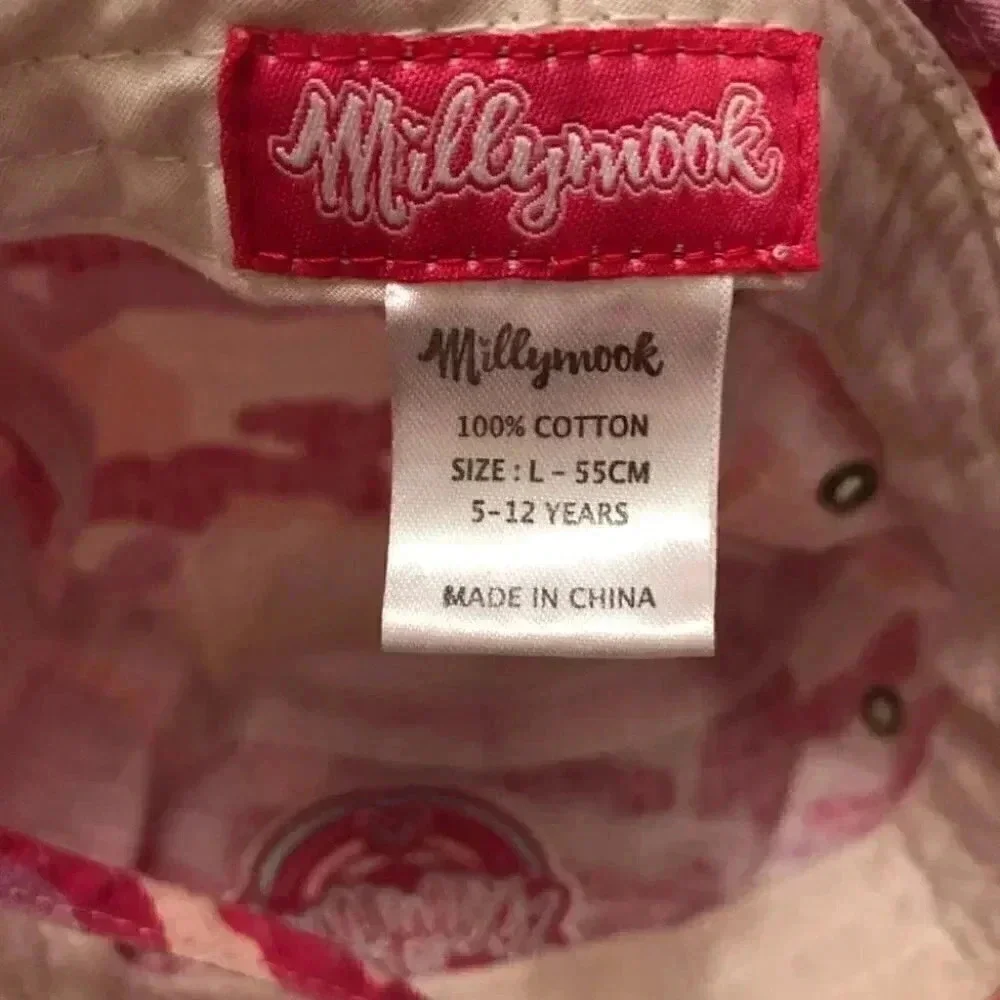 MillyNook Pink Camo Hat with Adjustable Strap